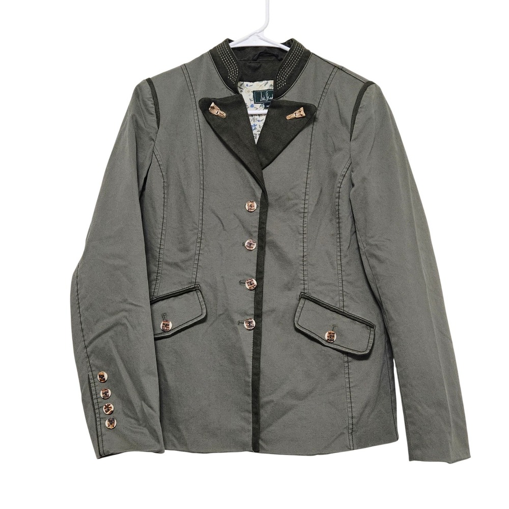 Luis Steindl Green Trachten Jacket EU 36 Austrian Folk Tailored Blazer Heritage